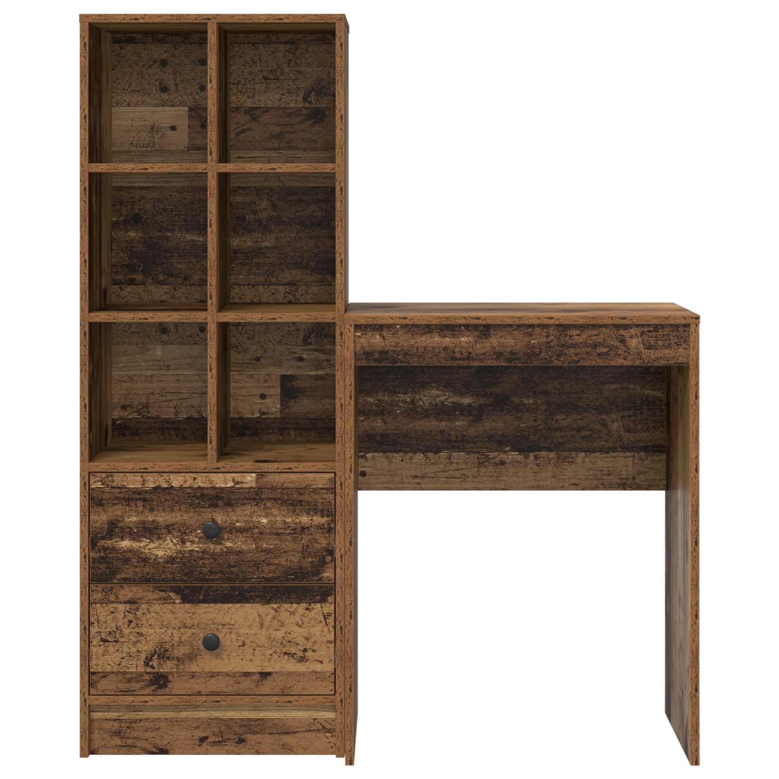 Bureau Bois ancien 105,5 x 34 x 127 cm 2 pc - XIOS