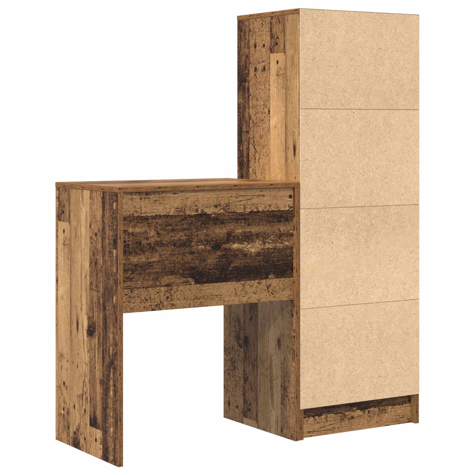 Bureau Bois ancien 105,5 x 34 x 127 cm 2 pc - XIOS