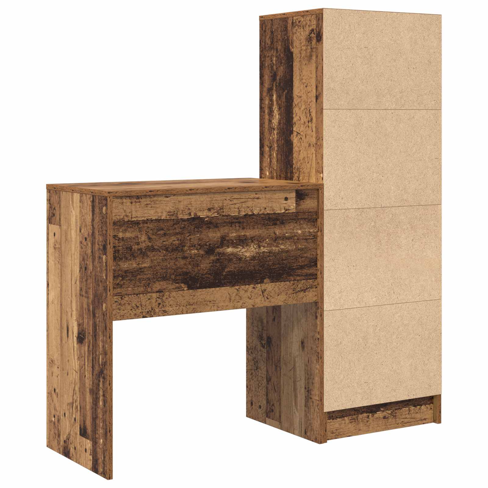Bureau Bois ancien 115,5 x 40 x 127 cm 2 pc - XIOS