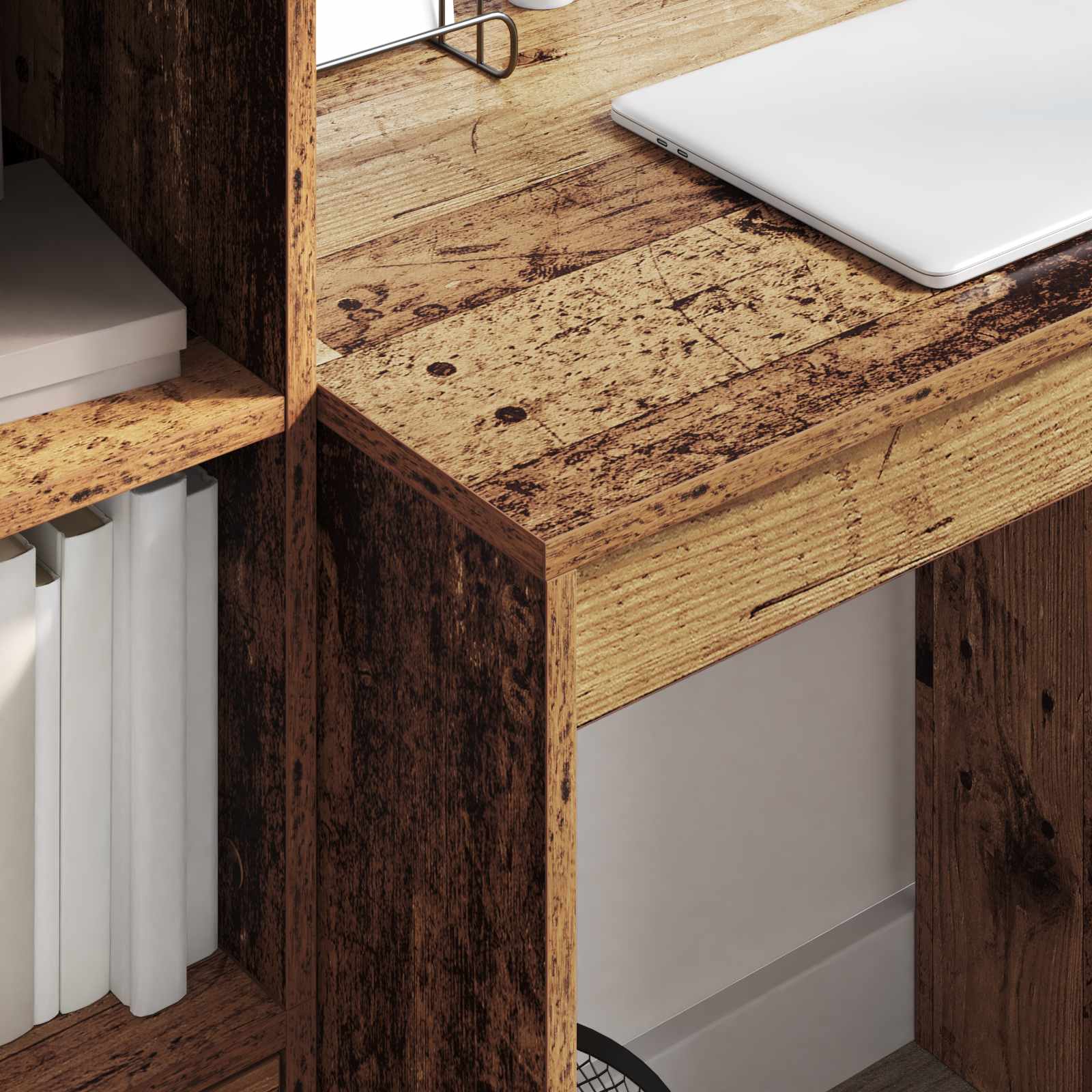 Bureau Bois ancien 115,5 x 50 x 127 cm 2 pc - XIOS