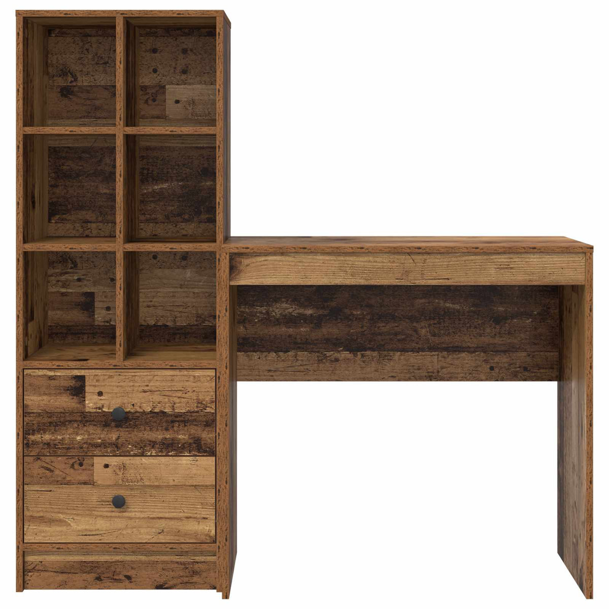 Bureau Bois ancien 125,5 x 40 x 127 cm 2 pc - XIOS