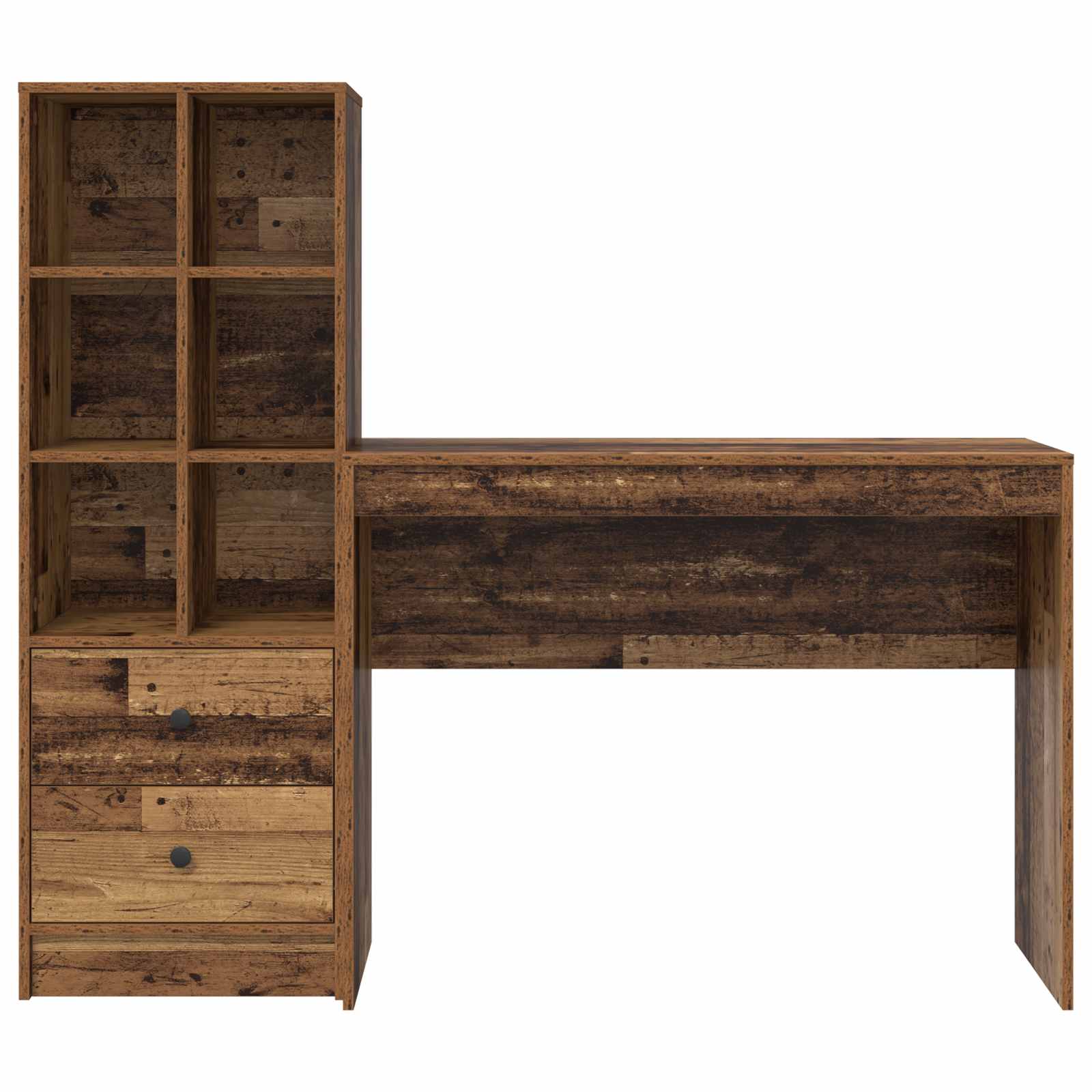 Bureau Bois ancien 145,5 x 40 x 127 cm 2 pc - XIOS