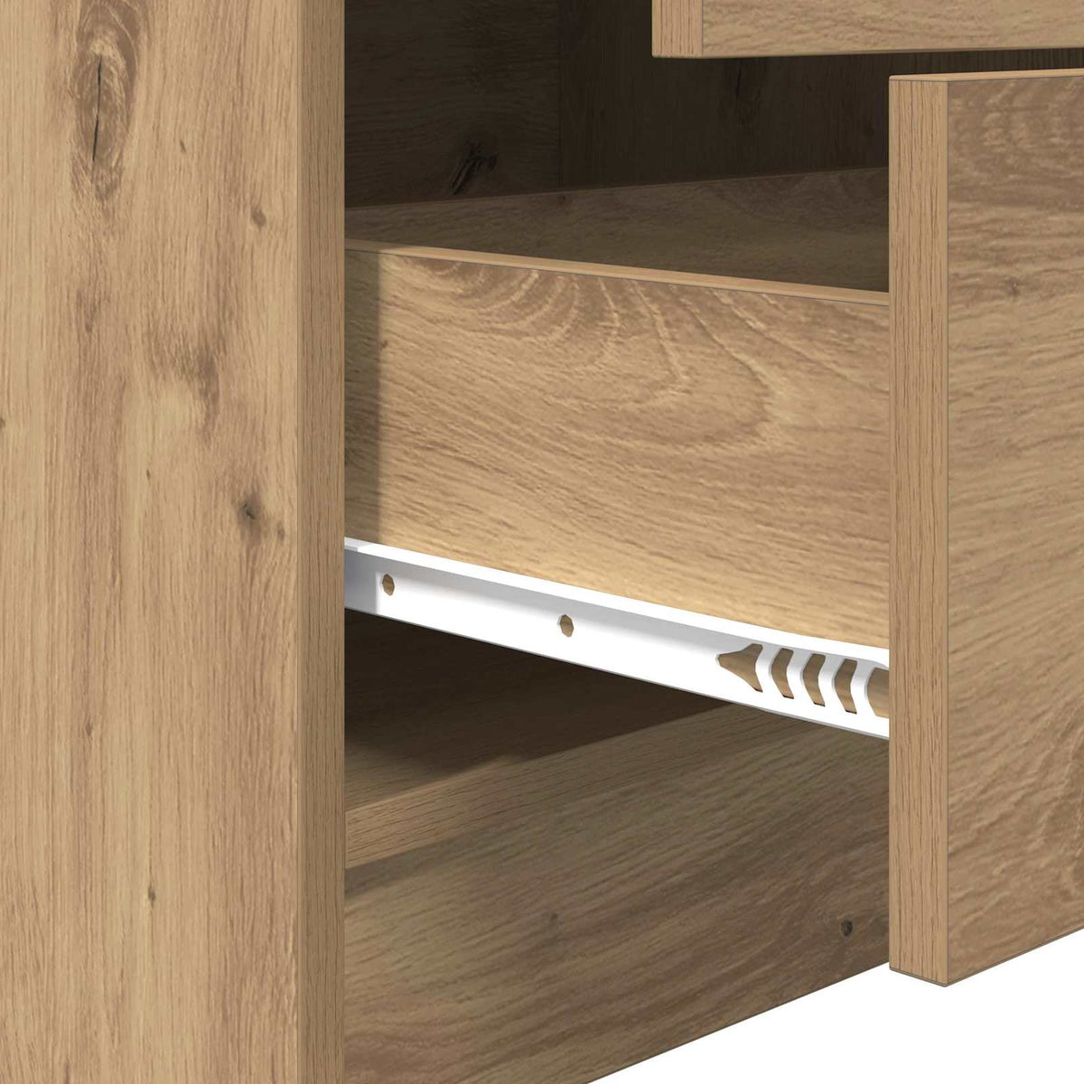 Bureau Chêne artisanal 115,5 x 40 x 127 cm 2 pc - XIOS