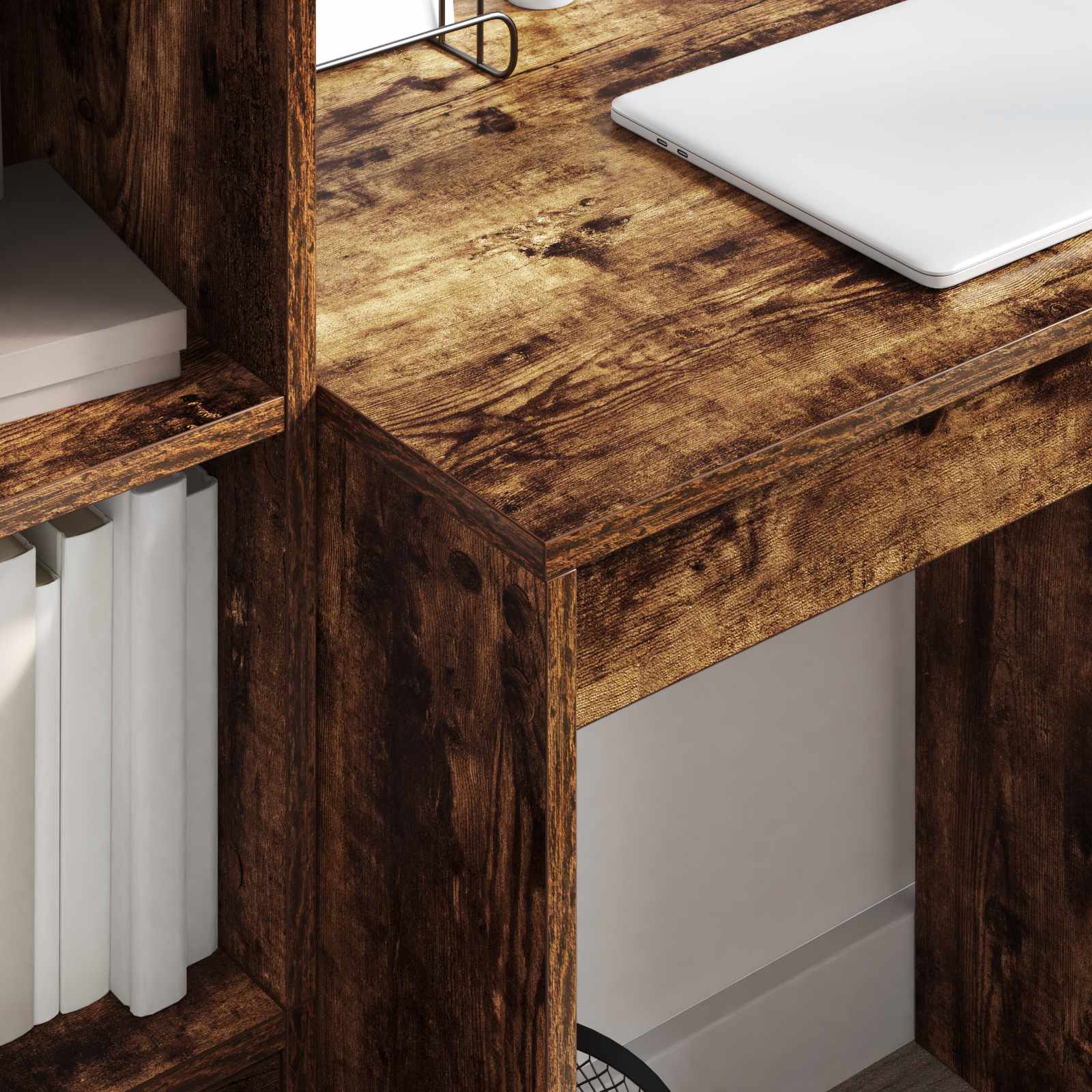 Bureau Chêne fumé 115,5 x 50 x 127 cm 2 pc - XIOS
