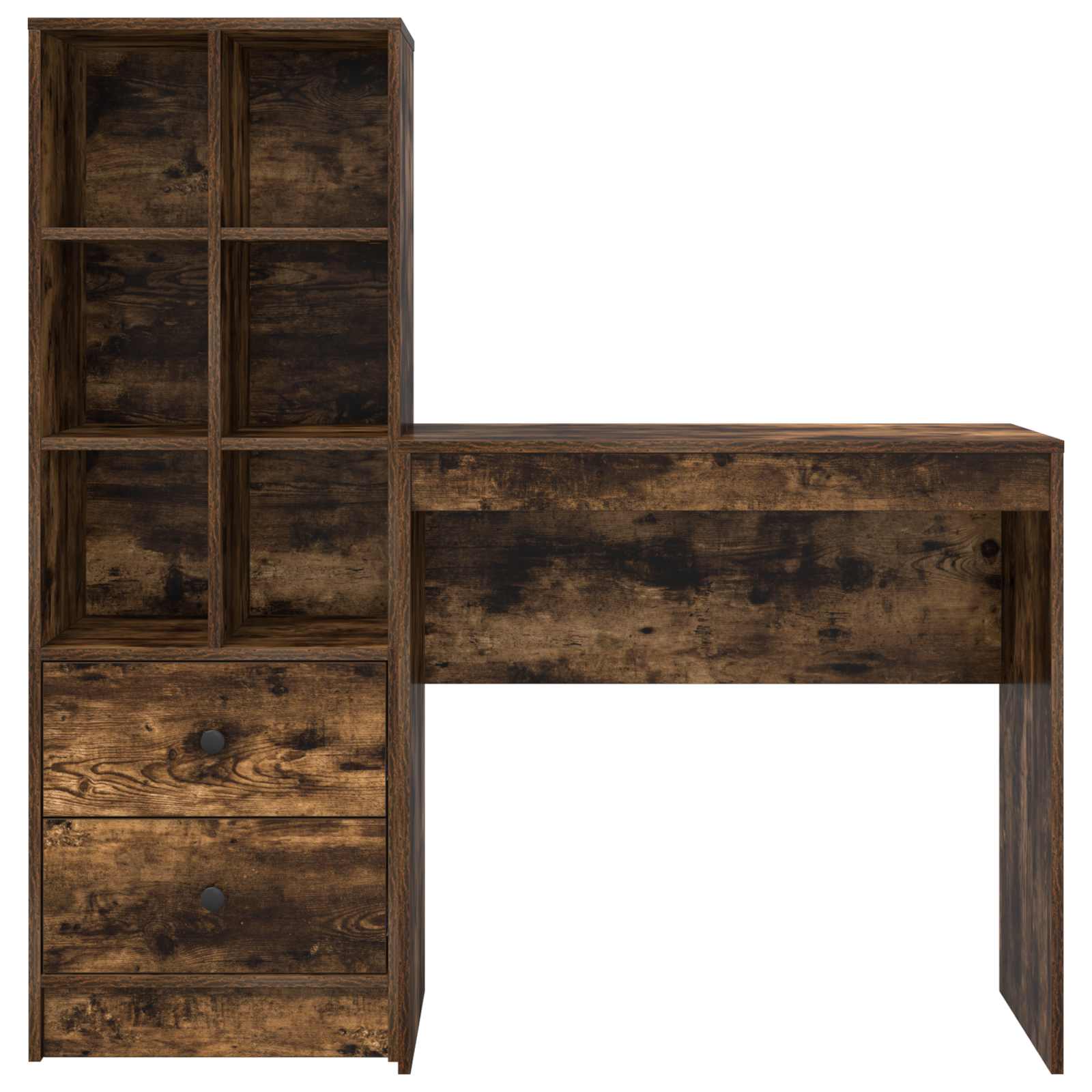 Bureau Chêne fumé 125,5 x 40 x 127 cm 2 pc - XIOS