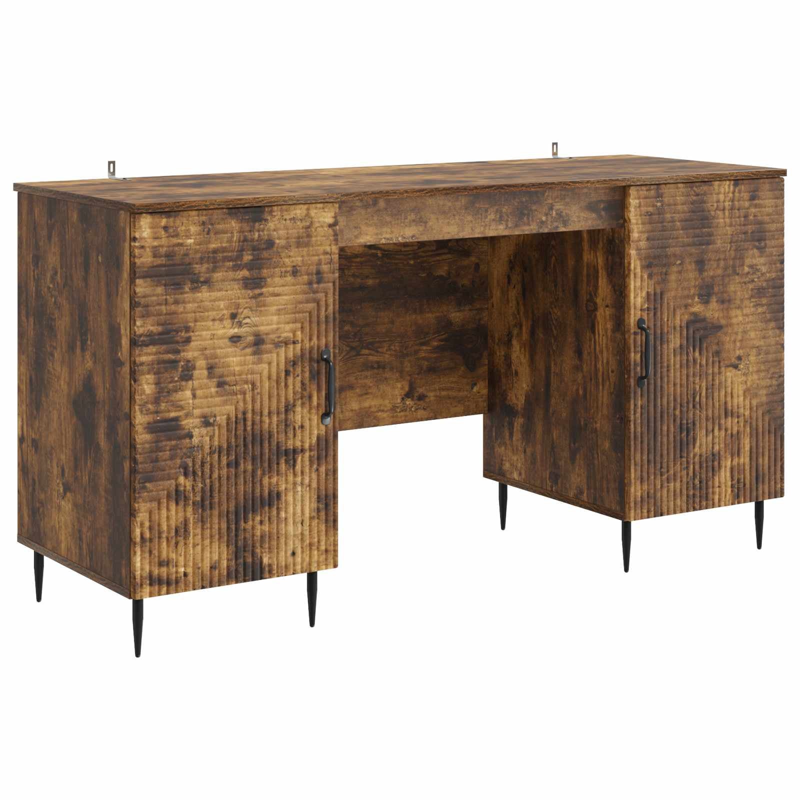 Bureau Chêne fumé 142,5 x 50 x 75 cm Bois d’ingénierie - XIOS
