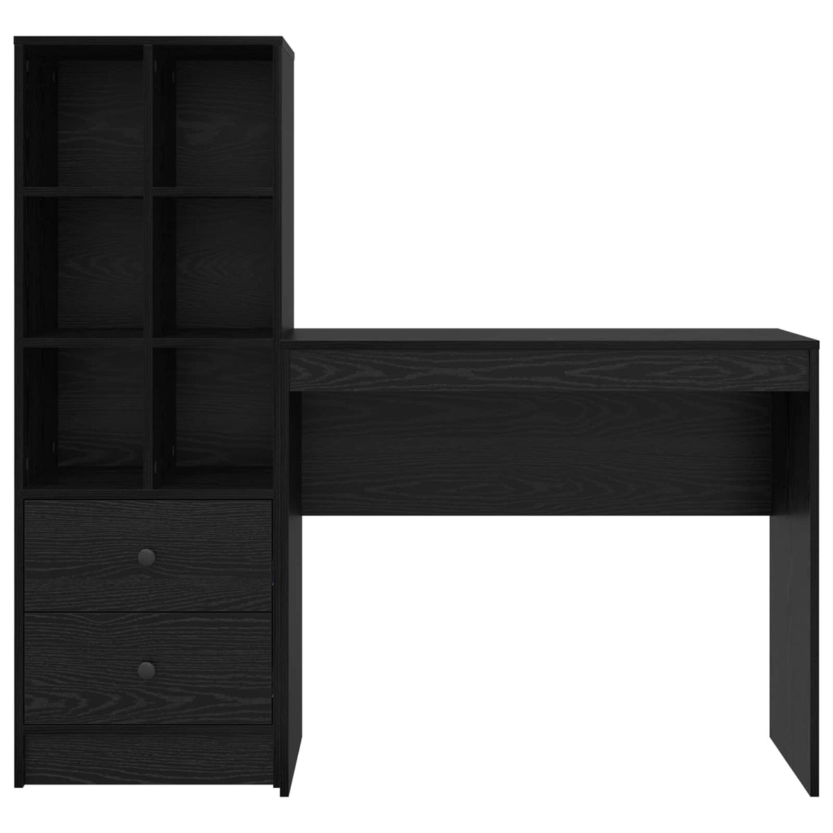 Bureau Chêne noir 135,5 x 40 x 127 cm 2 pc - XIOS