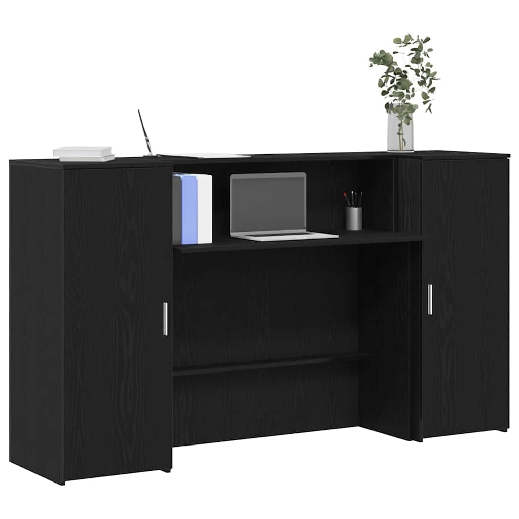 Bureau de réception Chêne noir 180 x 50 x 103,5 cm Bois d’ingénierie - XIOS
