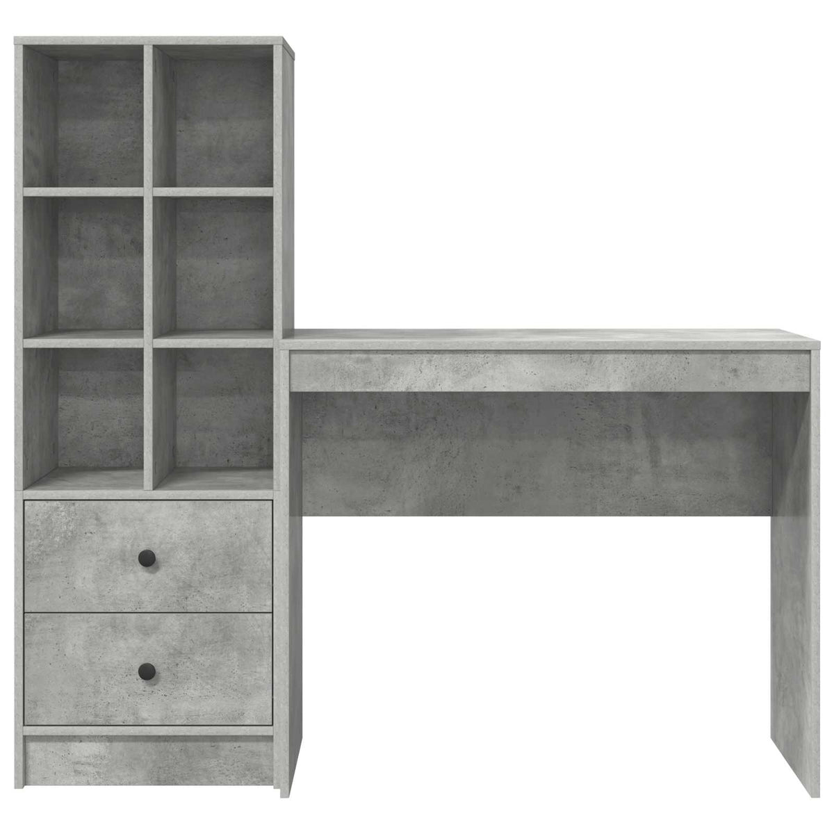 Bureau Gris béton 135,5 x 40 x 127 cm 2 pc - XIOS