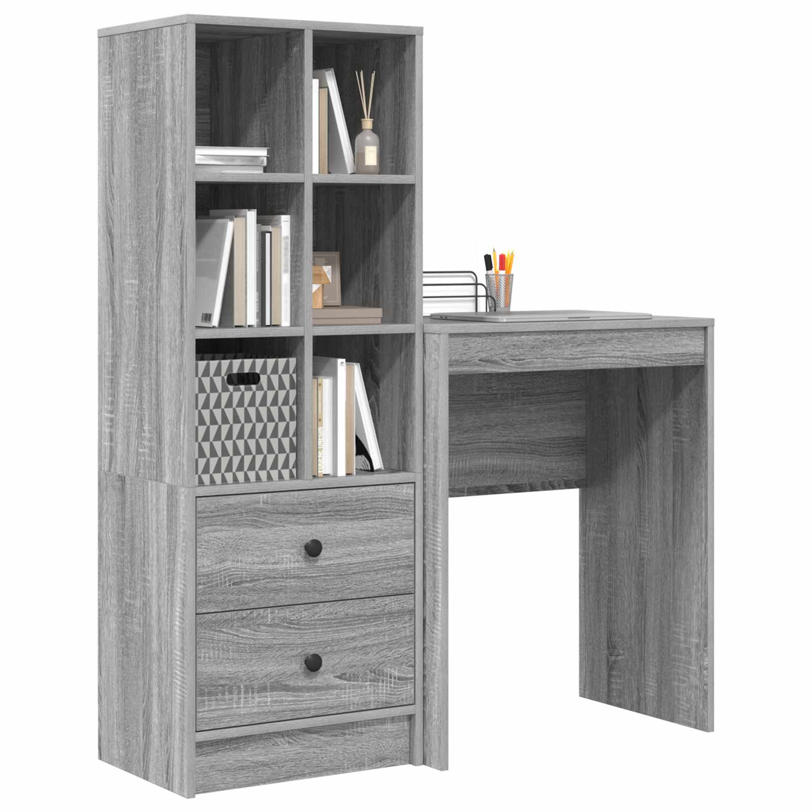 Bureau Gris Sonoma 105,5 x 34 x 127 cm 2 pc - XIOS