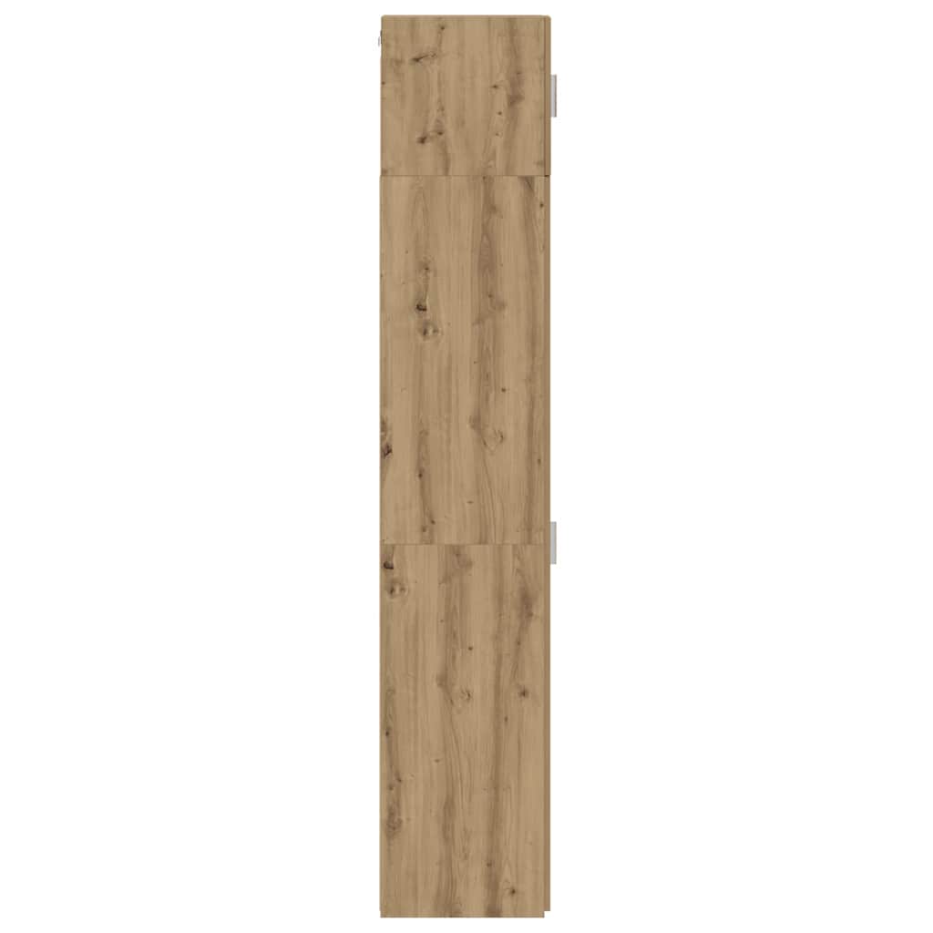 Cabinet de rangement avec étagères Chêne artisanal - XIOS
