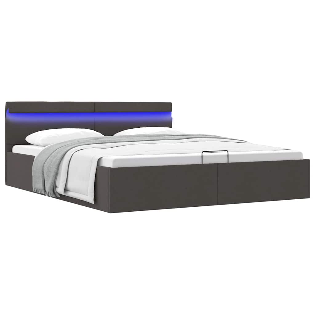 Cadre de lit à rangement hydraulique sans matelas 160x200 cm - XIOS