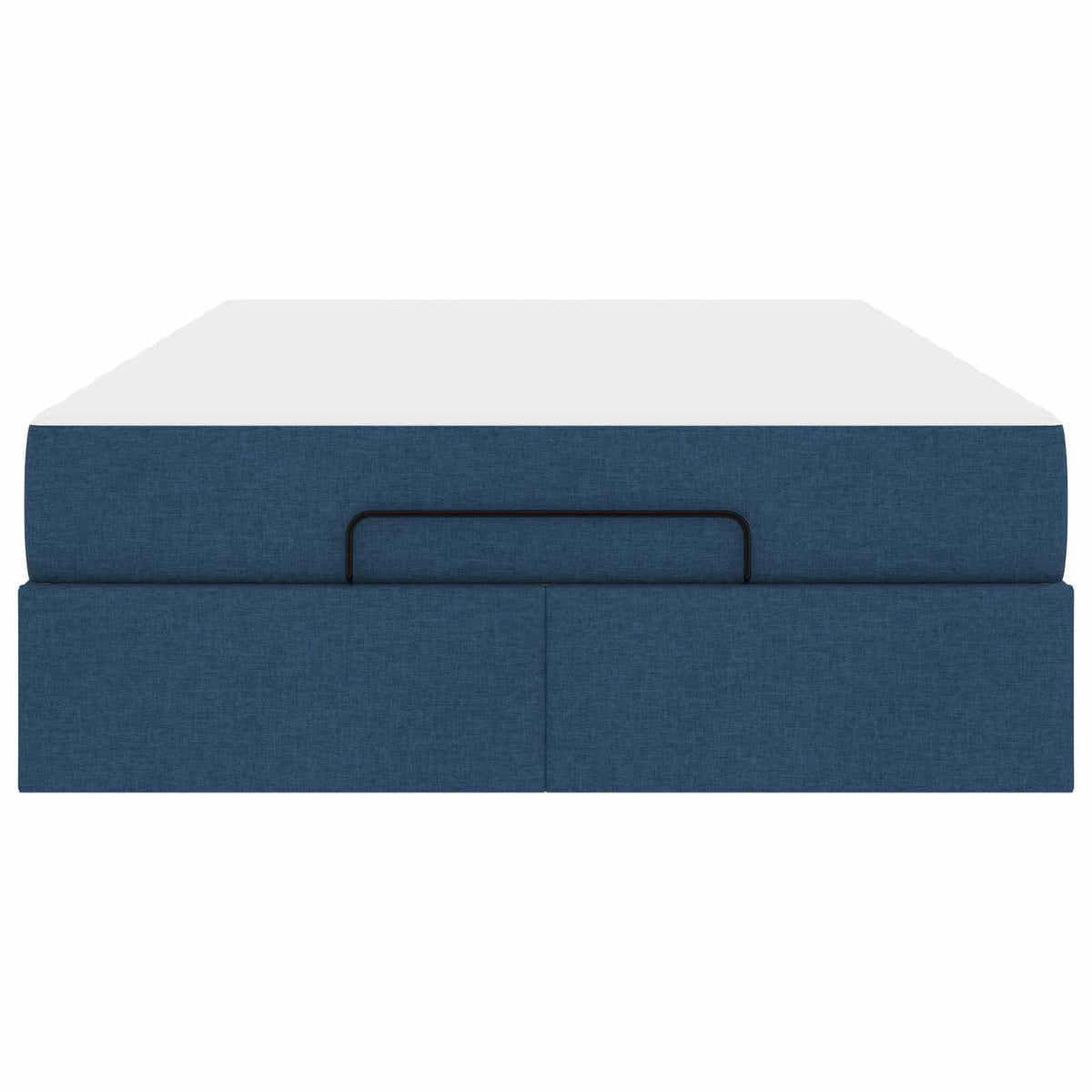 Cadre de lit avec matelas 2 pc Bleu tissu - XIOS