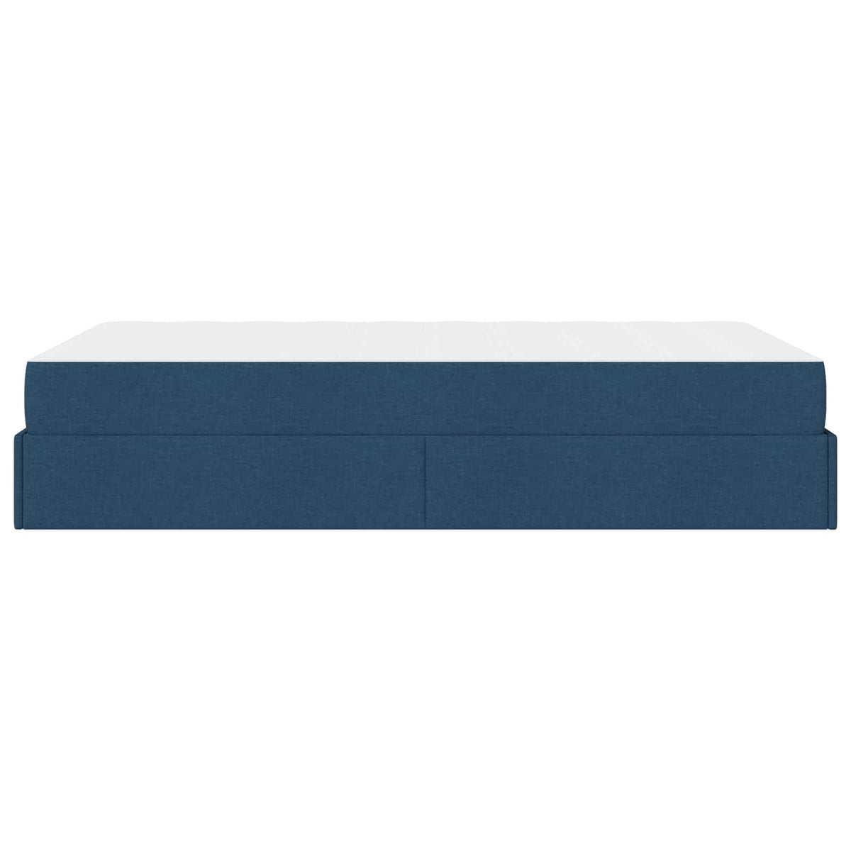 Cadre de lit avec matelas 2 pc Bleu tissu - XIOS