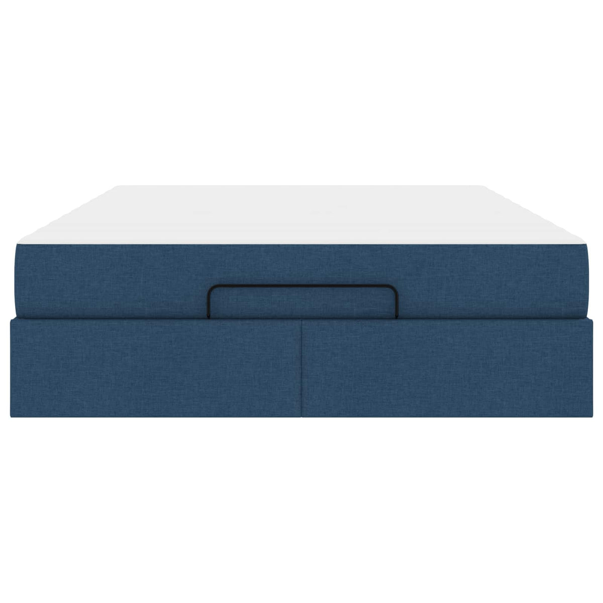 Cadre de lit avec matelas 2 pc Bleu tissu - XIOS