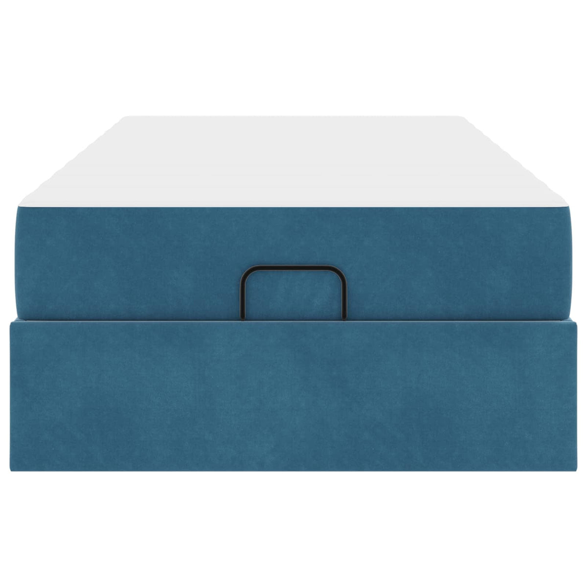 Cadre de lit avec matelas 2 pc Bleu Velours - XIOS