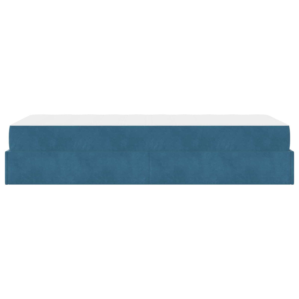 Cadre de lit avec matelas 2 pc Bleu Velours - XIOS