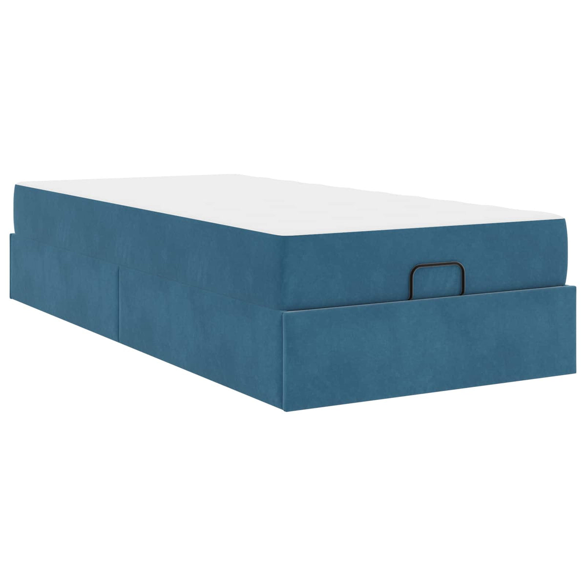 Cadre de lit avec matelas 2 pc Bleu Velours - XIOS