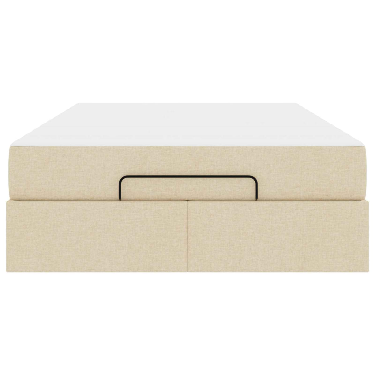 Cadre de lit avec matelas 2 pc Crème tissu - XIOS