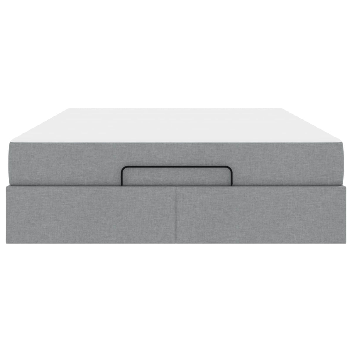 Cadre de lit avec matelas 2 pc Gris clair tissu - XIOS