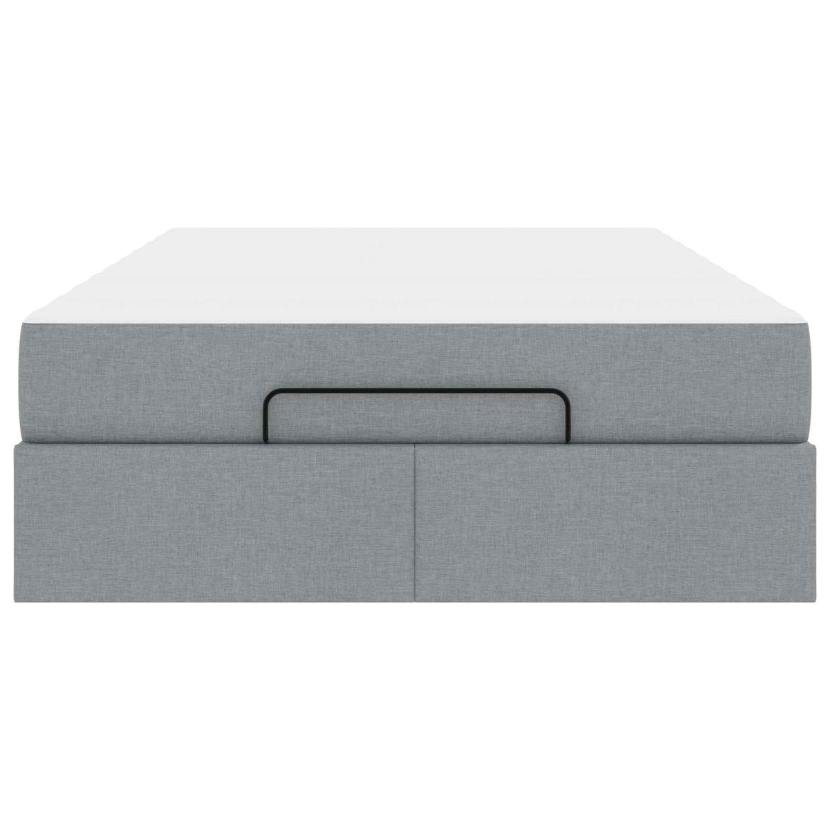 Cadre de lit avec matelas 2 pc Gris clair tissu - XIOS