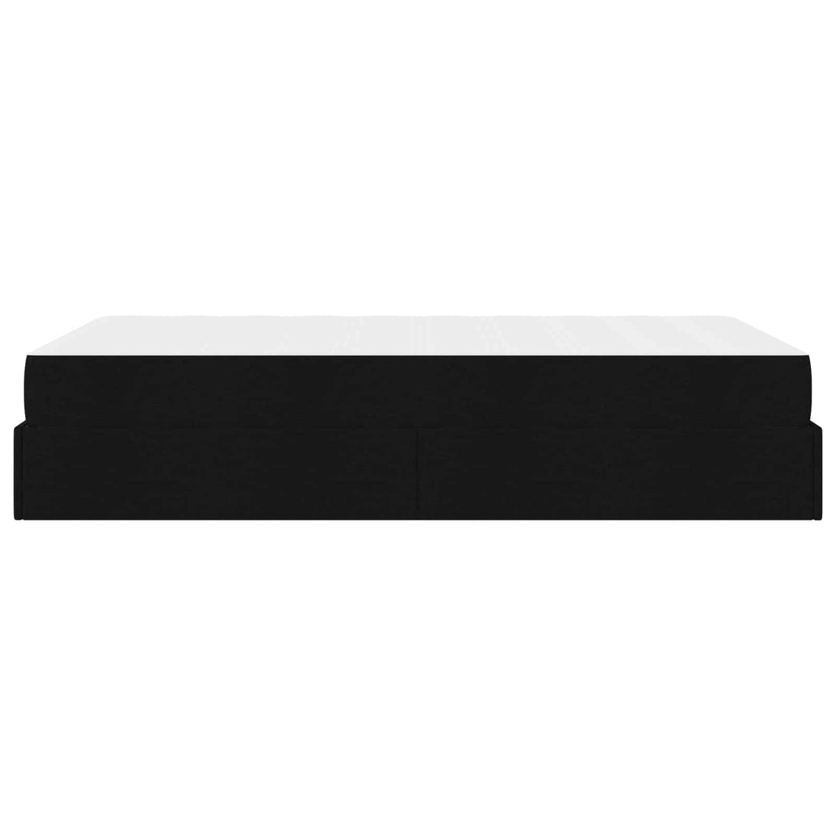 Cadre de lit avec matelas 2 pc Noir tissu - XIOS
