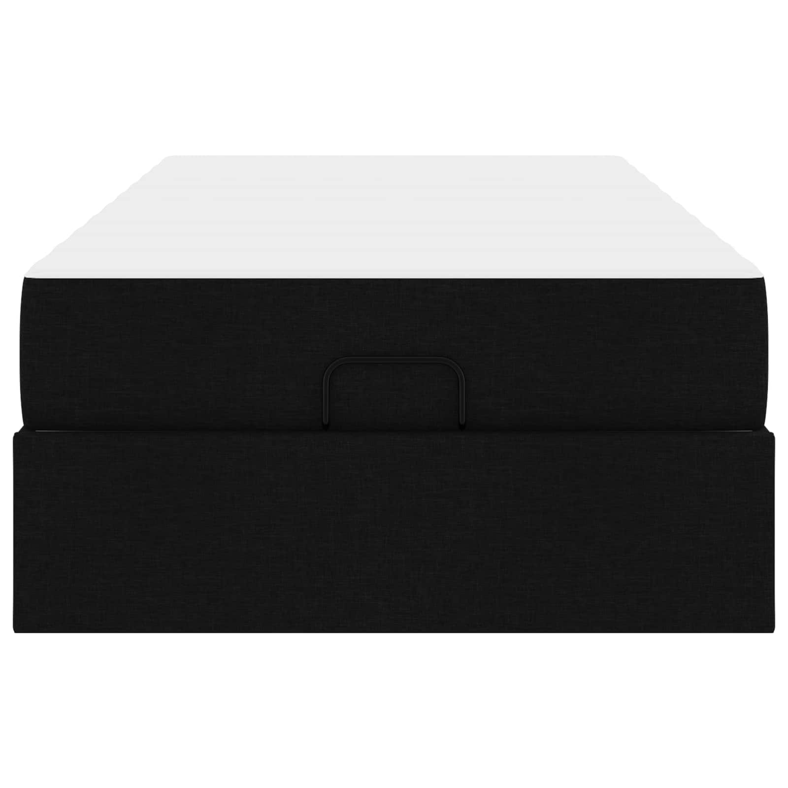 Cadre de lit avec matelas 2 pc Noir tissu - XIOS