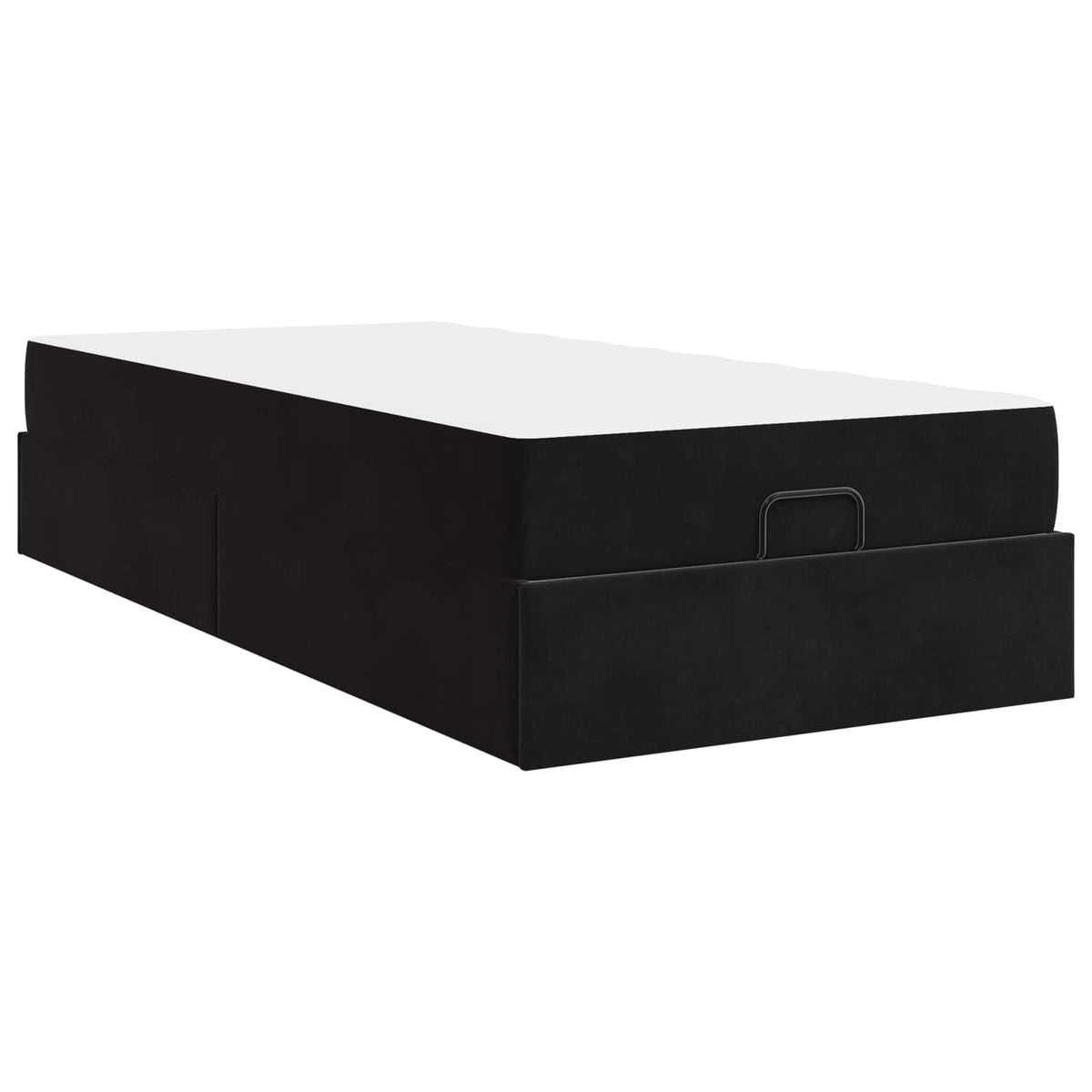 Cadre de lit avec matelas 2 pc Noir Velours - XIOS