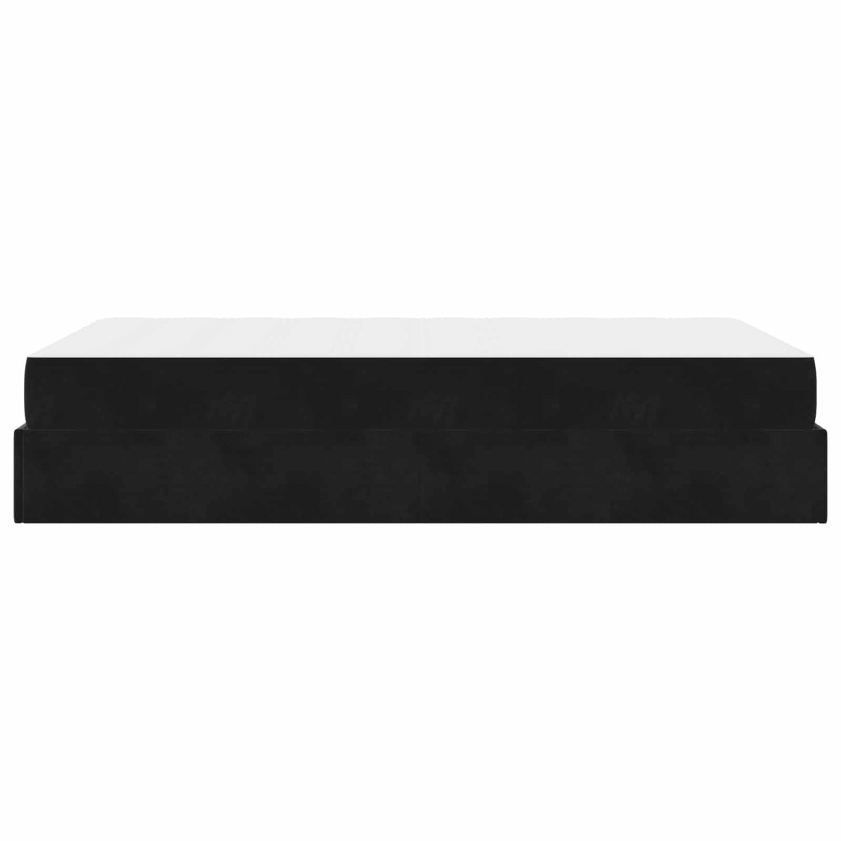 Cadre de lit avec matelas 2 pc Noir Velours - XIOS
