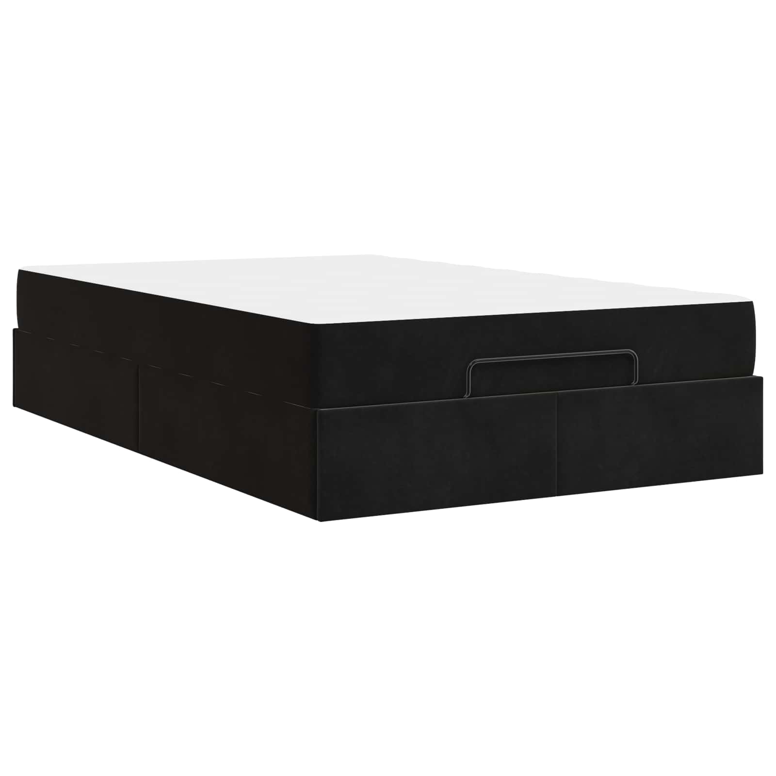 Cadre de lit avec matelas 2 pc Noir Velours - XIOS