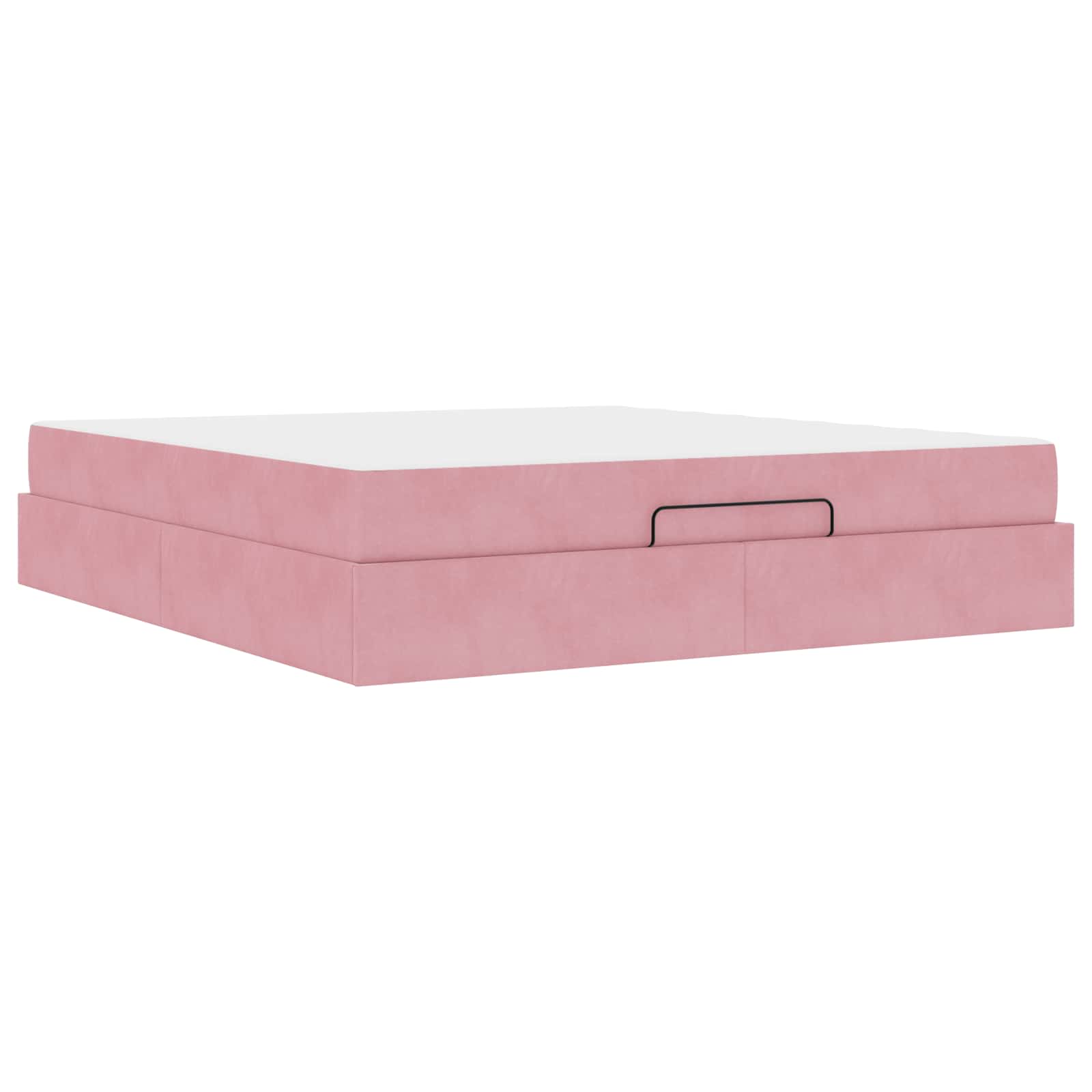 Cadre de lit avec matelas 2 pc Rose Velours - XIOS