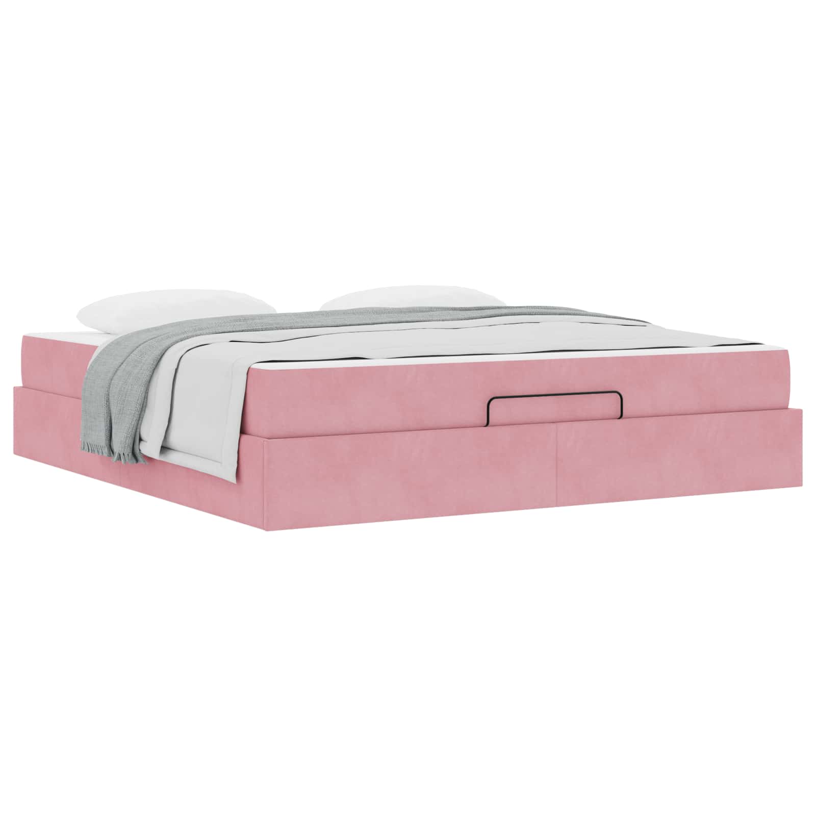 Cadre de lit avec matelas 2 pc Rose Velours - XIOS