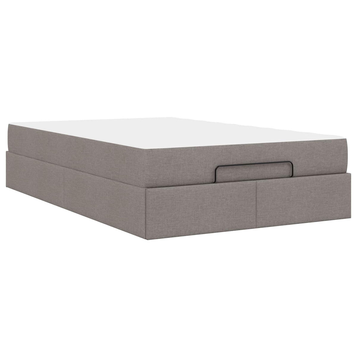 Cadre de lit avec matelas 2 pc Taupe tissu - XIOS