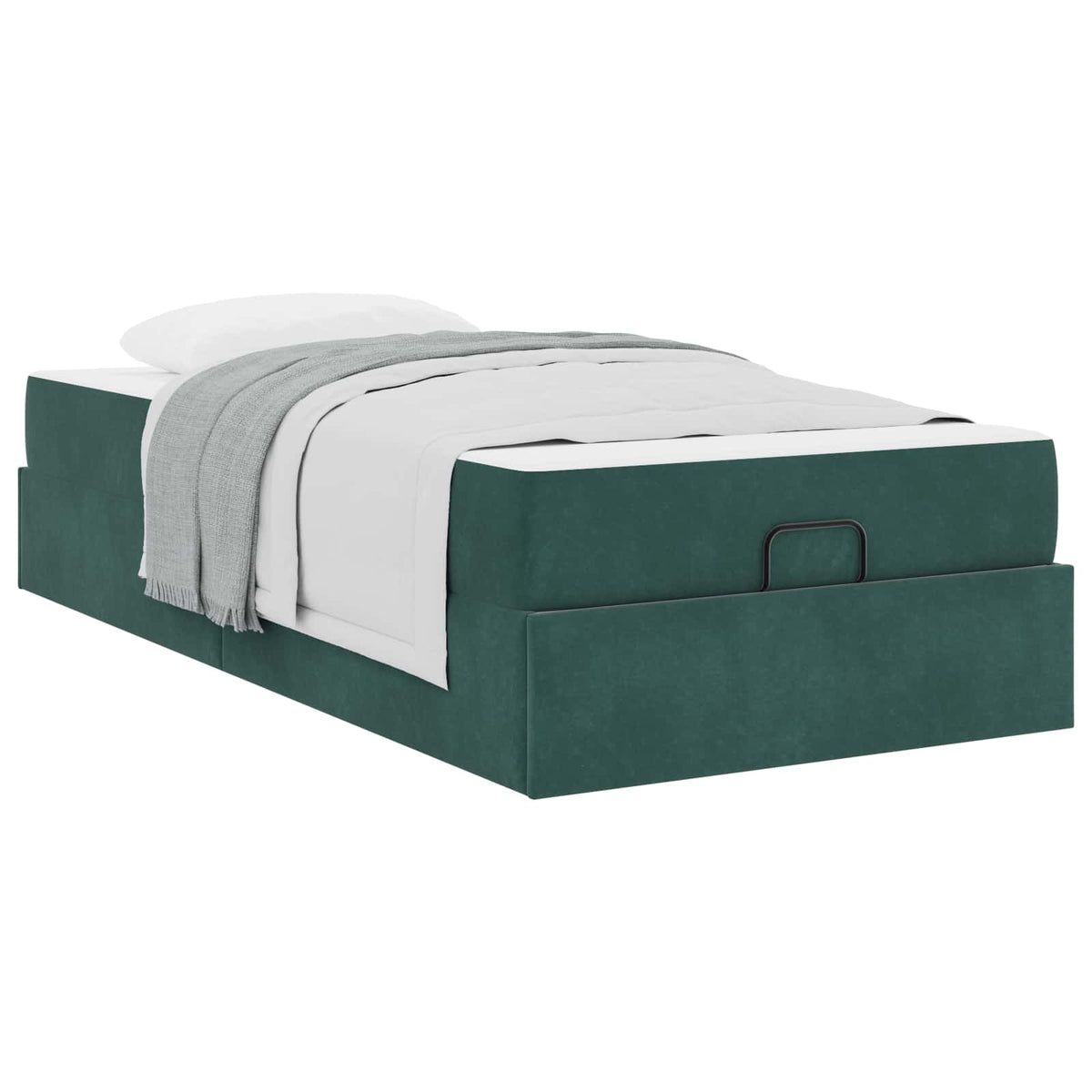 Cadre de lit avec matelas 2 pc Vert Velours - XIOS