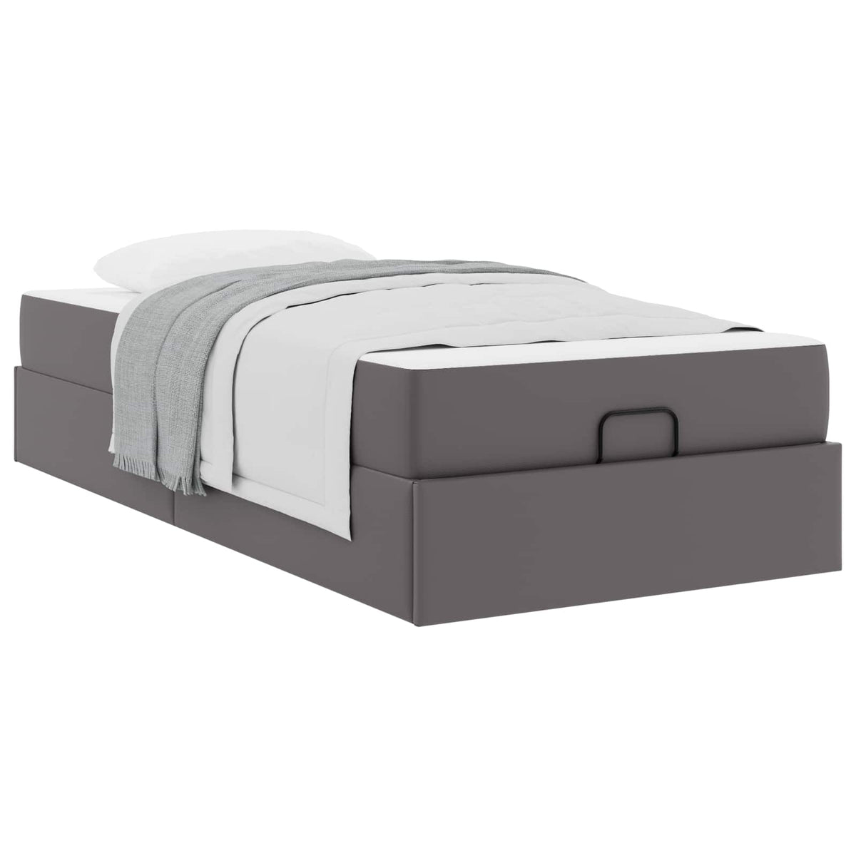 Cadre de lit avec matelas Autre 2 pc Gris PVC - XIOS