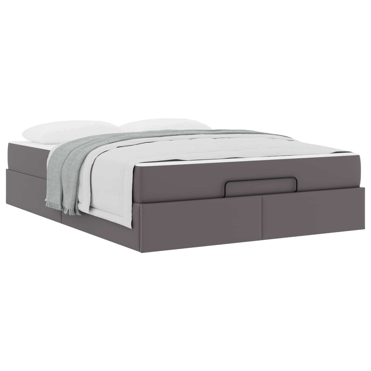 Cadre de lit avec matelas Autre 2 pc Gris PVC - XIOS