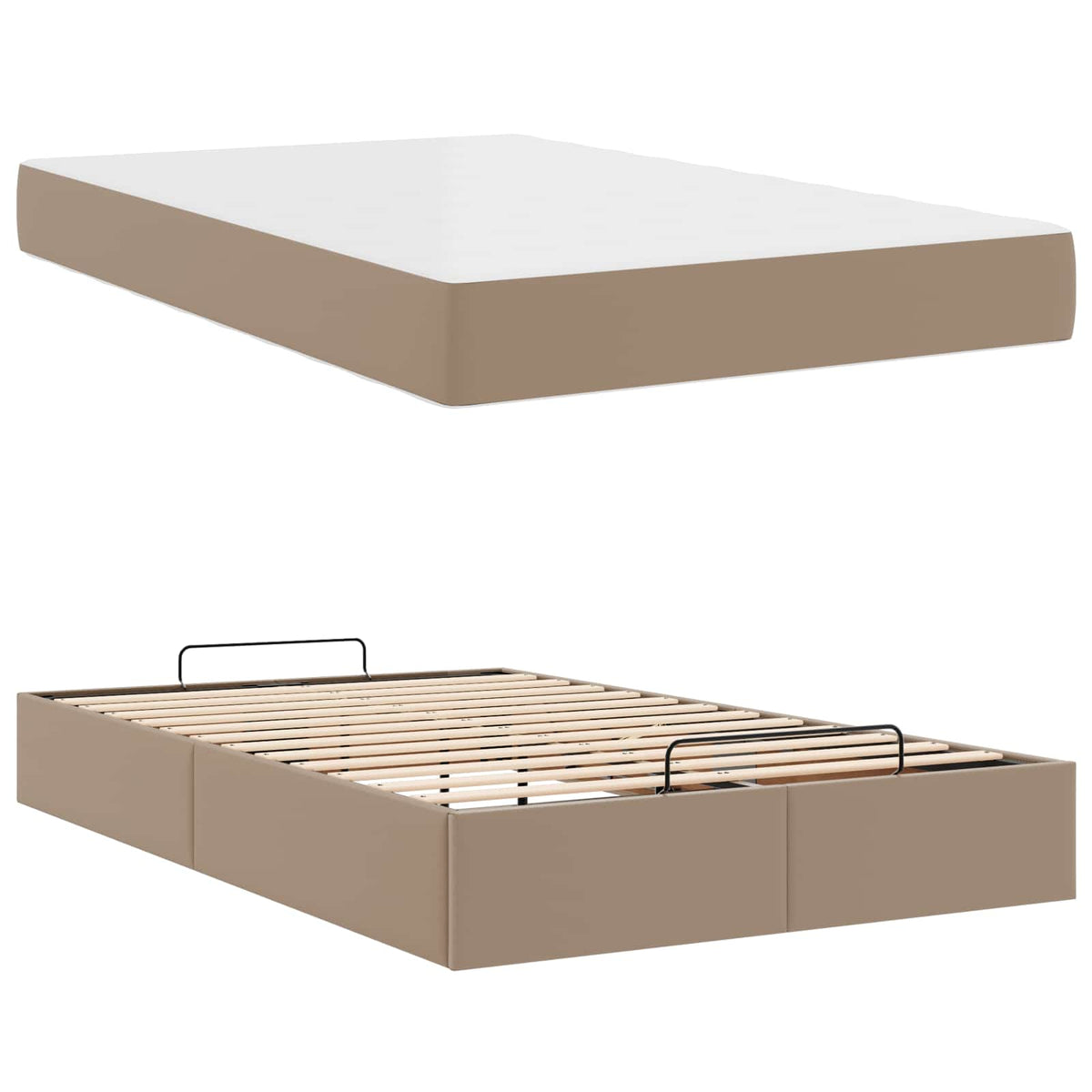 Cadre de lit avec matelas Autre 2 pc Tan PVC - XIOS
