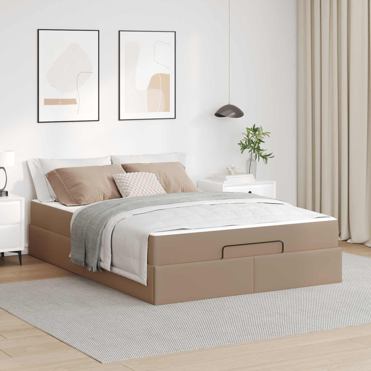Cadre de lit avec matelas Autre 2 pc Tan PVC - XIOS