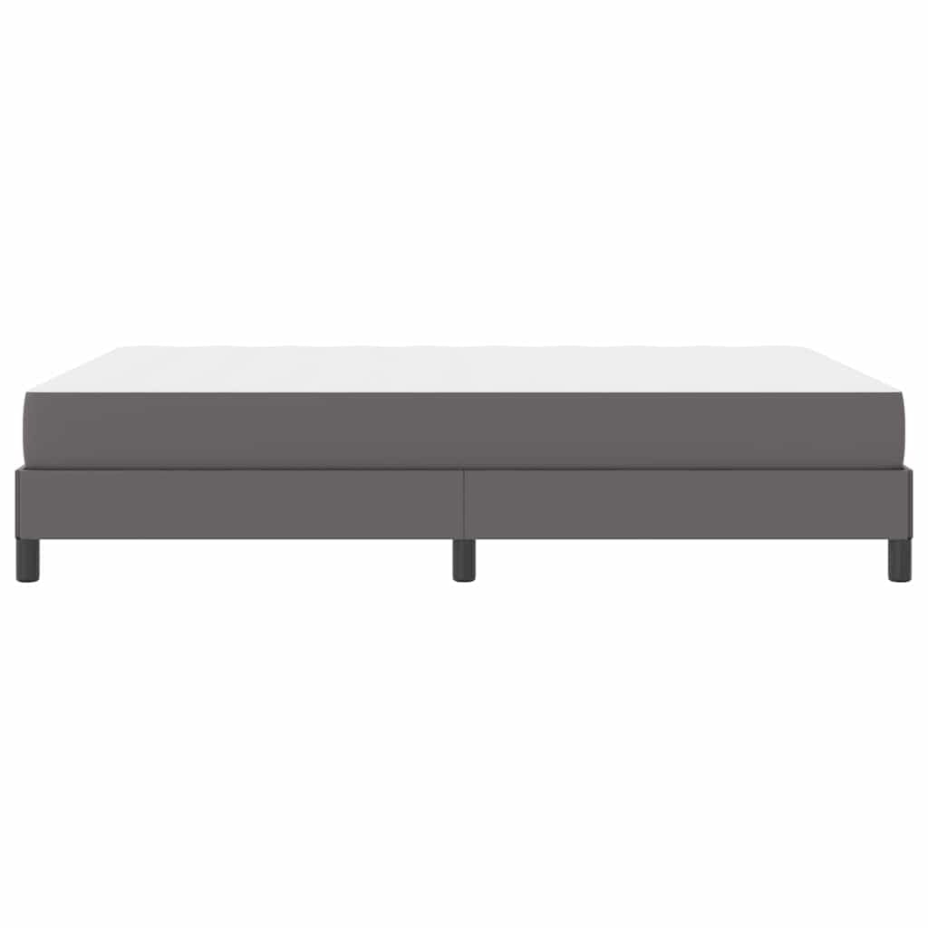 Cadre de lit avec matelas Gris 140 x 200 cm tissu - XIOS