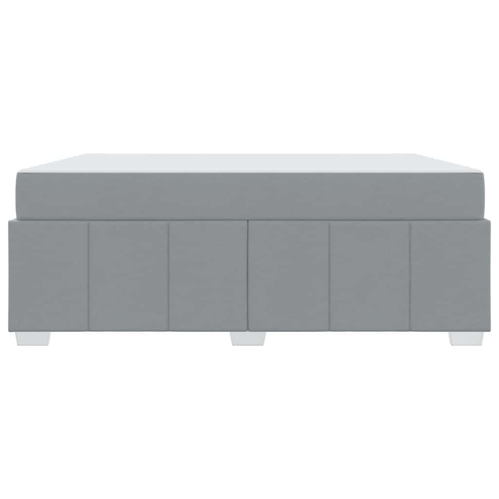 Cadre de lit avec matelas Gris clair 180 x 200 cm tissu - XIOS