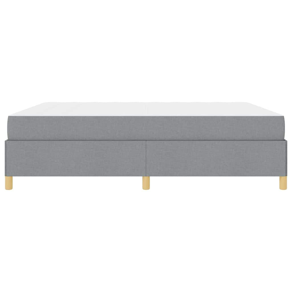 Cadre de lit avec matelas Gris clair 180 x 200 cm tissu - XIOS