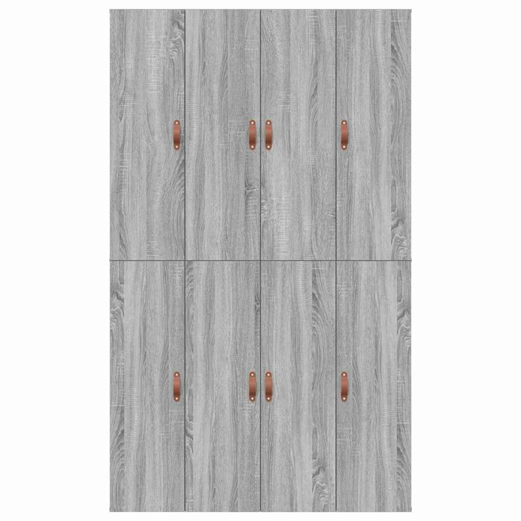 Cadre de lit avec rangement avec porte Gris Sonoma 120 x 190 cm - XIOS