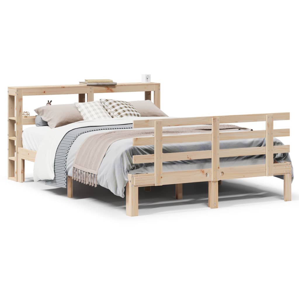Cadre de lit avec tête de lit sans matelas 140x190 cm - XIOS