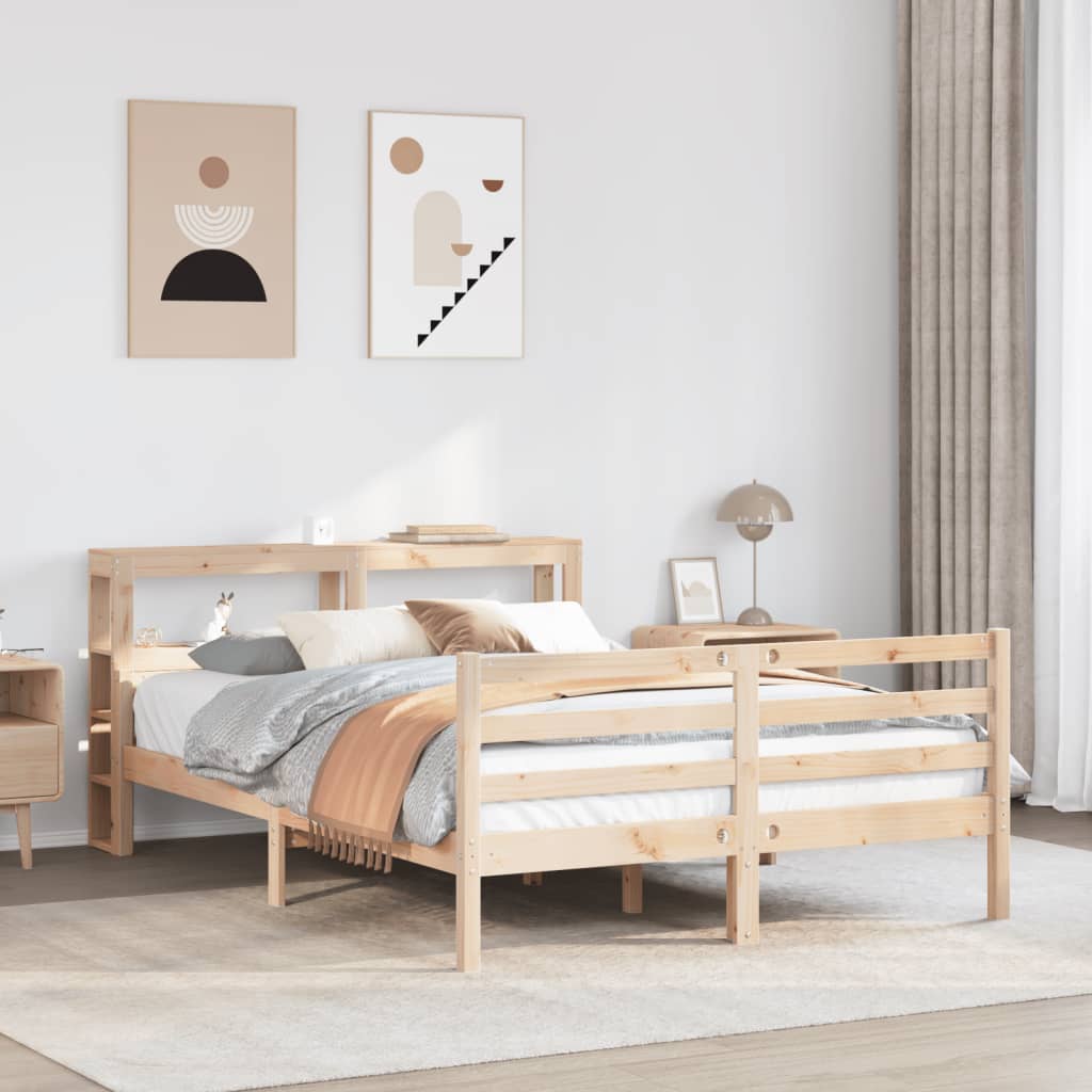 Cadre de lit avec tête de lit sans matelas 140x200 cm - XIOS