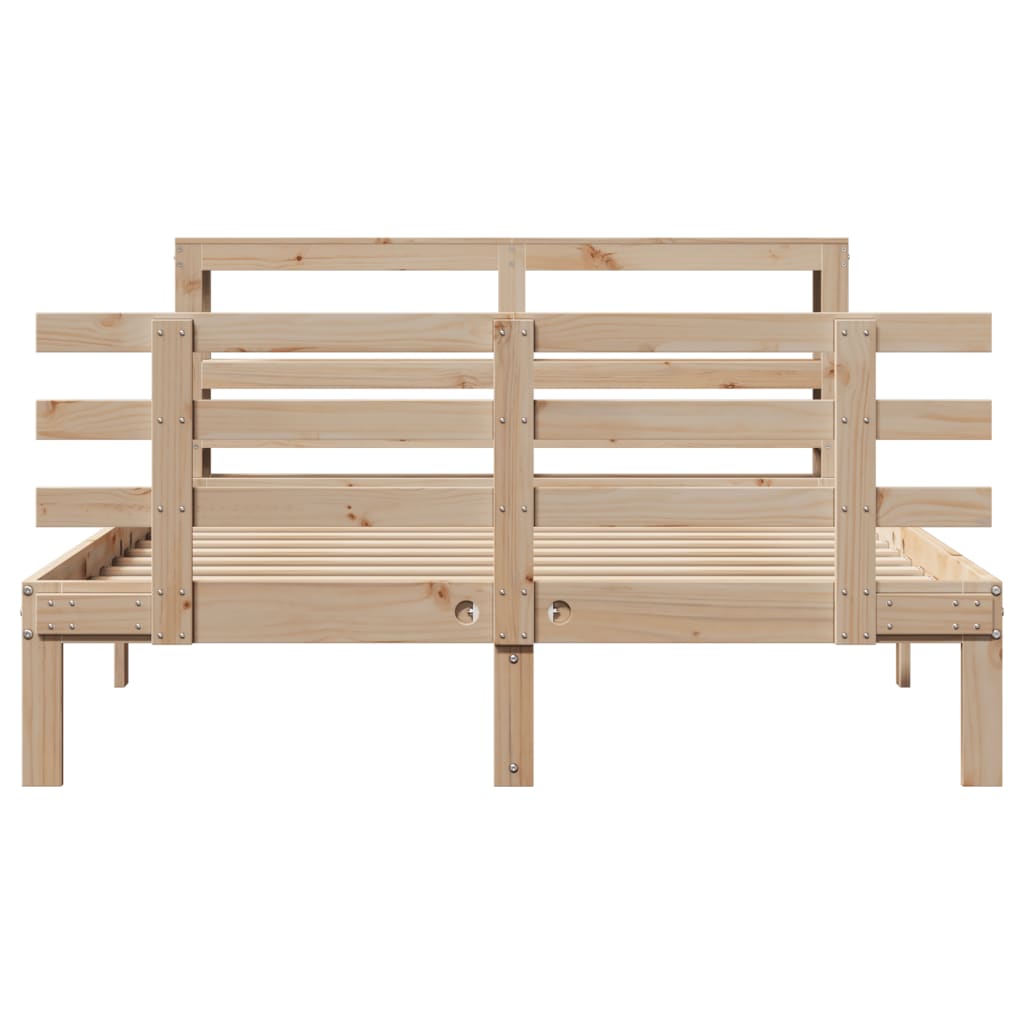 Cadre de lit avec tête de lit sans matelas 140x200 cm - XIOS
