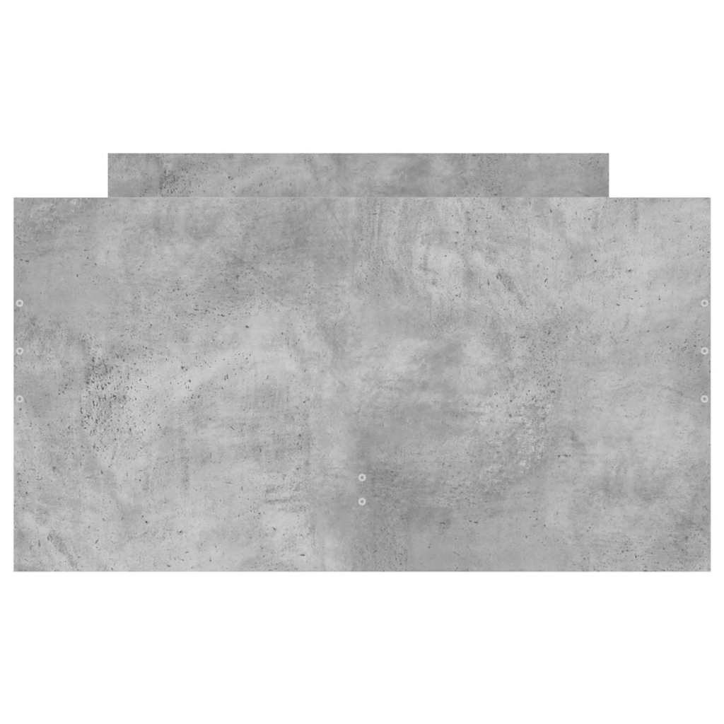 Cadre de lit avec tiroirs sans matelas gris béton 90x190 cm - XIOS