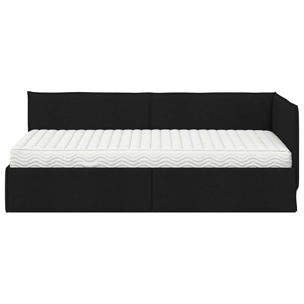 Cadre de lit d’angle avec matelas 2 pc Vert Velours - XIOS