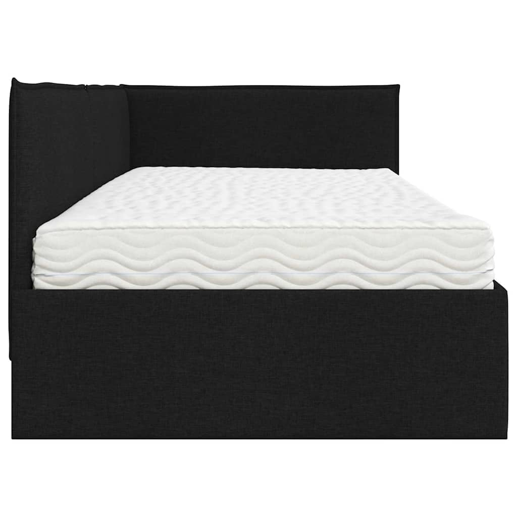 Cadre de lit d’angle avec matelas 2 pc Vert Velours - XIOS