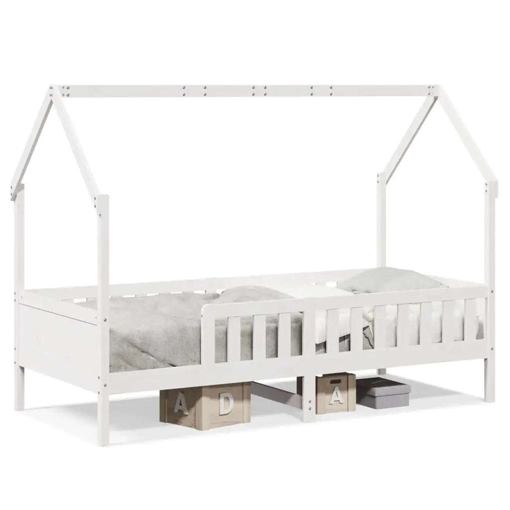 Cadre de lit d’enfants forme de maison sans matelas pin - XIOS