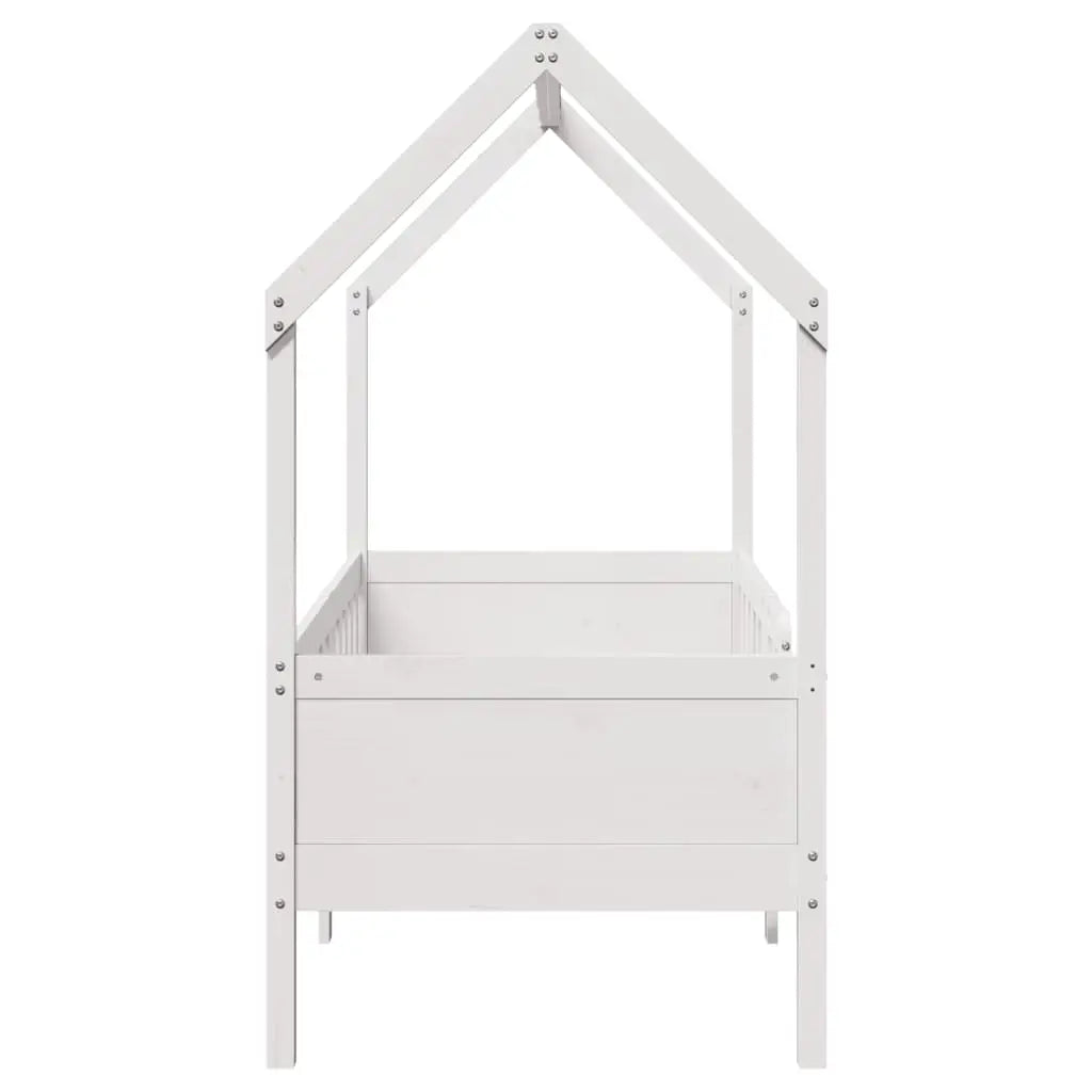 Cadre de lit d’enfants forme de maison sans matelas pin - XIOS